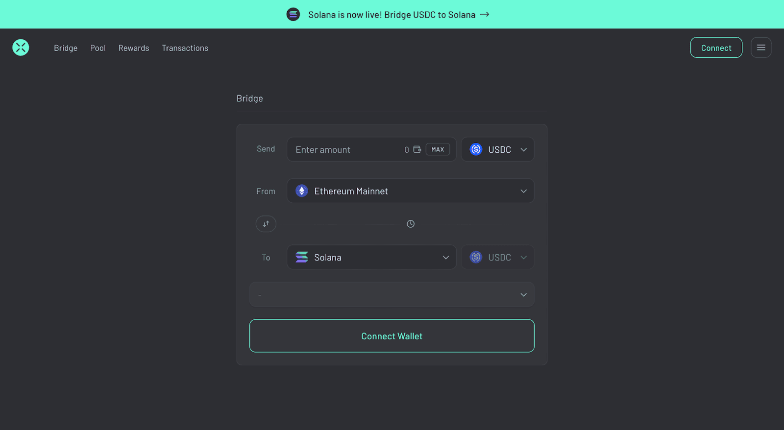 Solana Bridge SEO Blog Post (SS 1) Connect your wallets.
